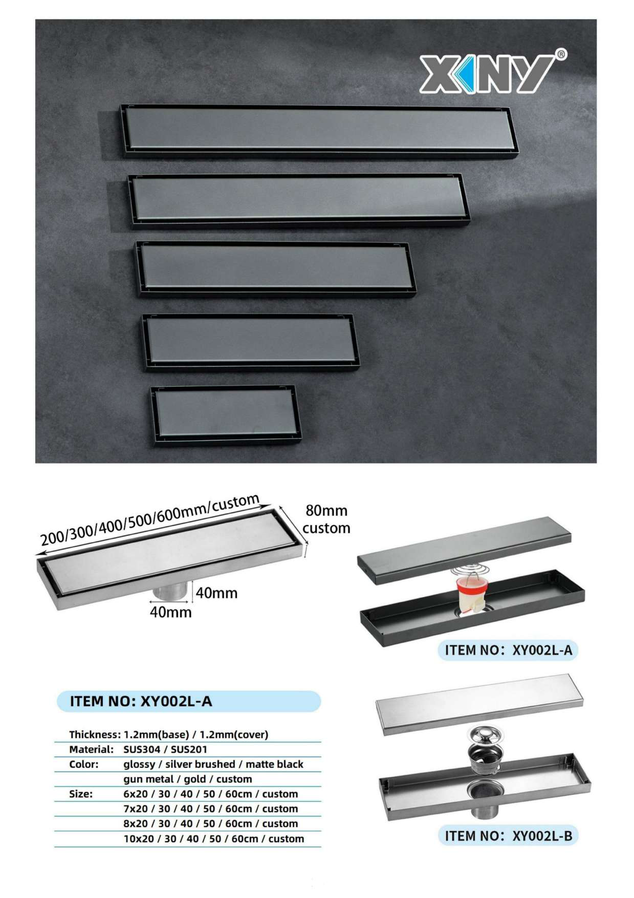 XY002L-A — BAOHUI HOME Floor Drain