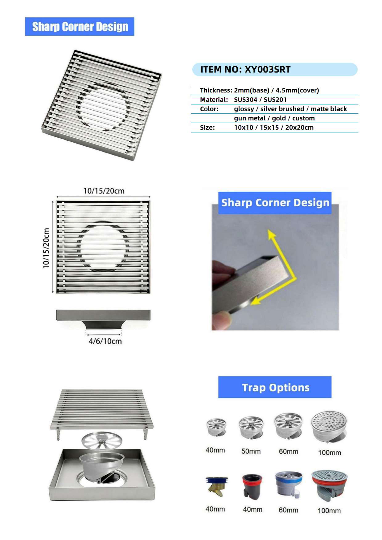 XY003SR1 — BAOHUI HOME Floor Drain