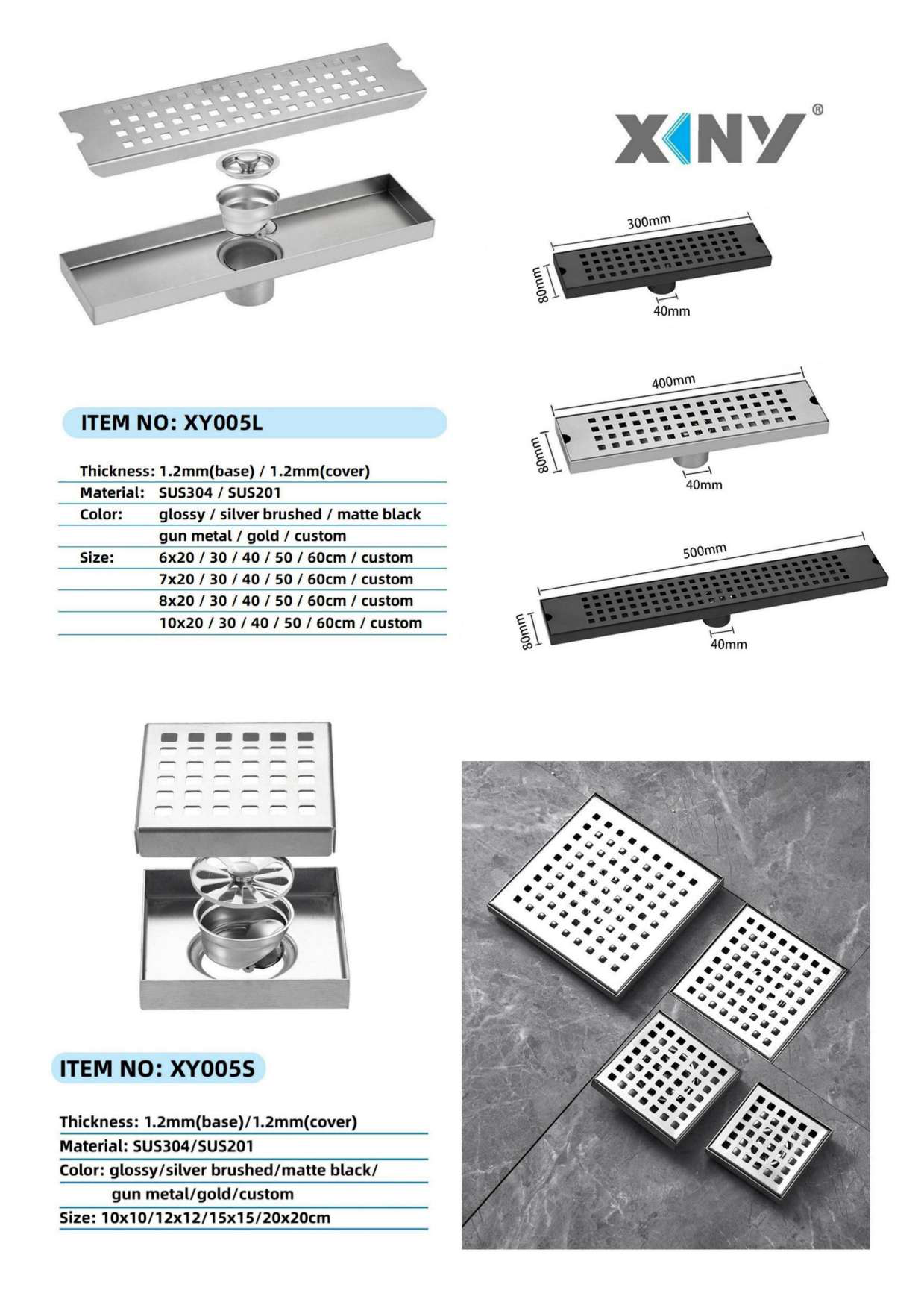 XY005L — BAOHUI HOME Floor Drain