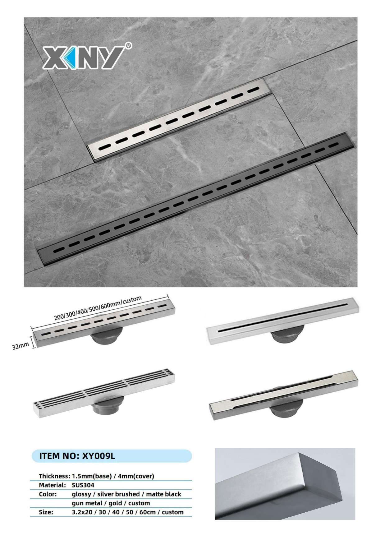 XY009L — BAOHUI HOME Floor Drain