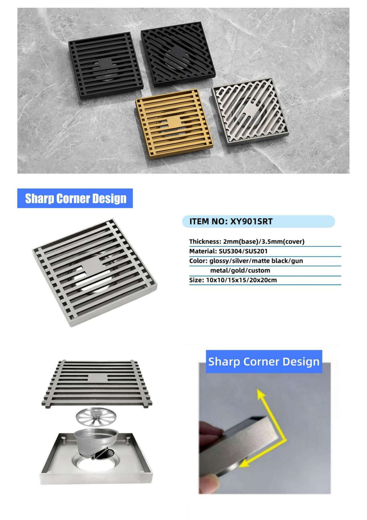XY901SR1 — BAOHUI HOME Floor Drain