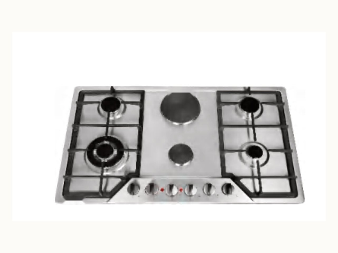 BAOHUI BHA-HB-90S6BF 90 cm 4-Gas + 2-Electric Built-in Hob
