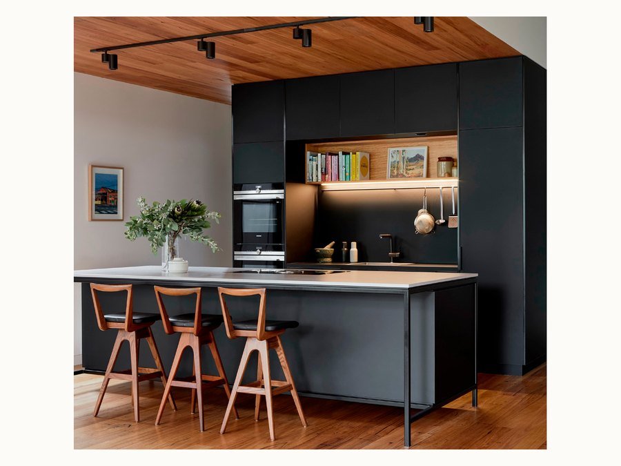 BAOHUI BHC-002 dark kitchen cabinet design