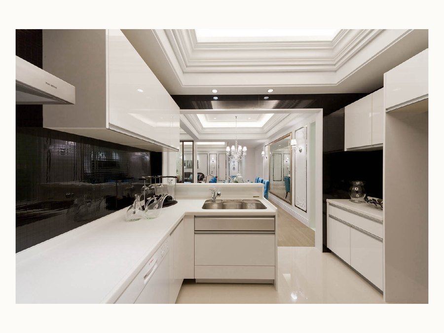 BAOHUI BHC-013 mid-tone kitchen cabinet design