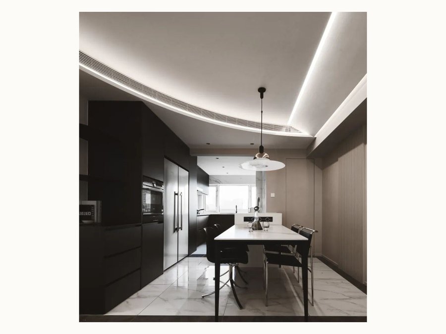BAOHUI BHC-036 dark kitchen cabinet design