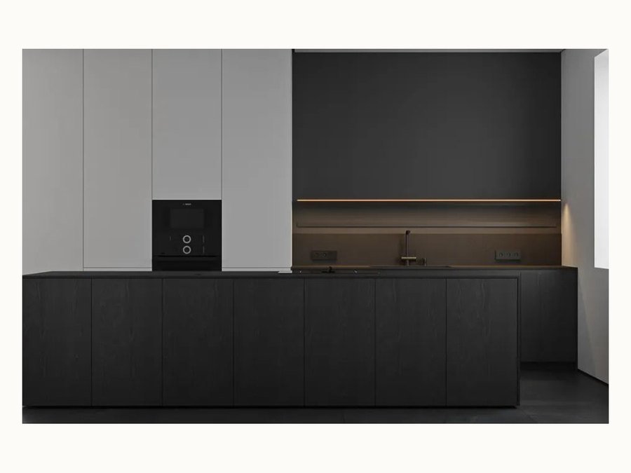 BAOHUI BHC-039 dark kitchen cabinet design