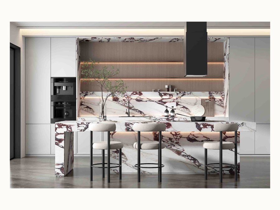 BAOHUI BHC-056 light kitchen cabinet design