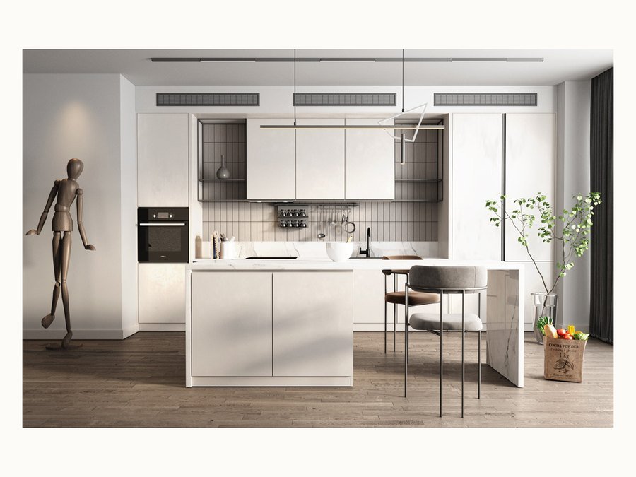 BAOHUI BHC-061 light kitchen cabinet design