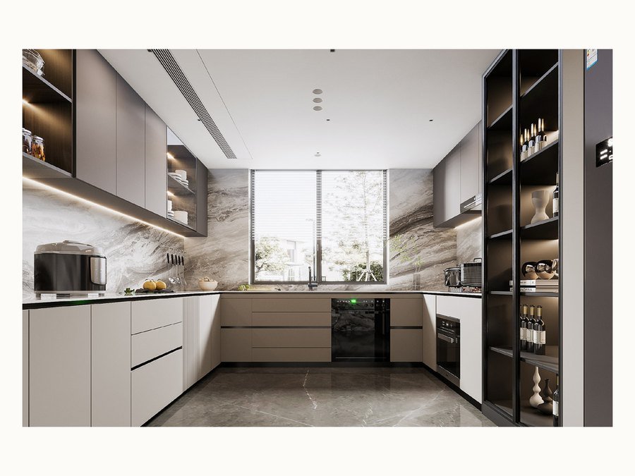 BAOHUI BHC-067 light kitchen cabinet design