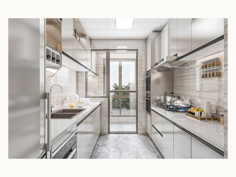 BAOHUI BHC-084 light kitchen cabinet design