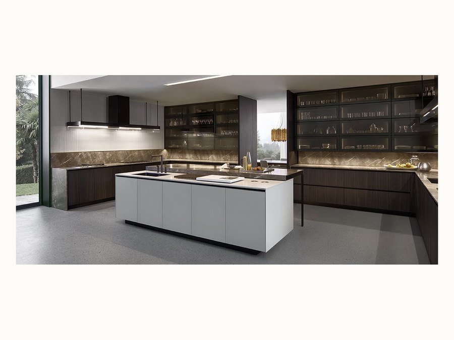 BAOHUI BHC-096 dark kitchen cabinet design