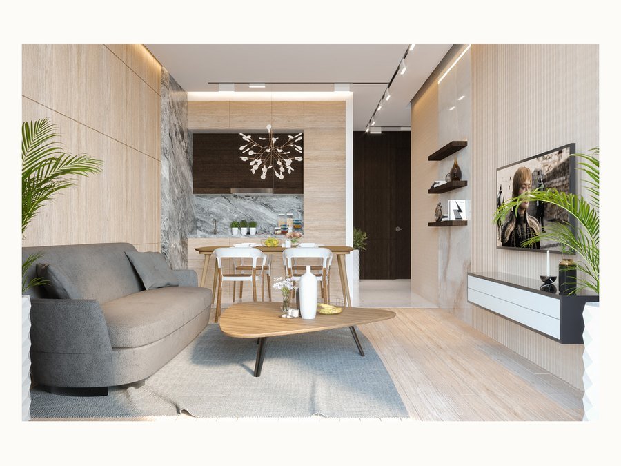 BAOHUI BHC-107 light kitchen cabinet design