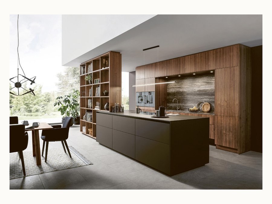 BAOHUI BHC-127 dark kitchen cabinet design