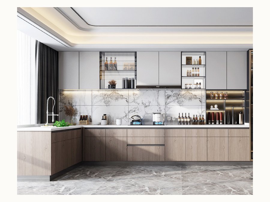 BAOHUI BHC-159 light kitchen cabinet design