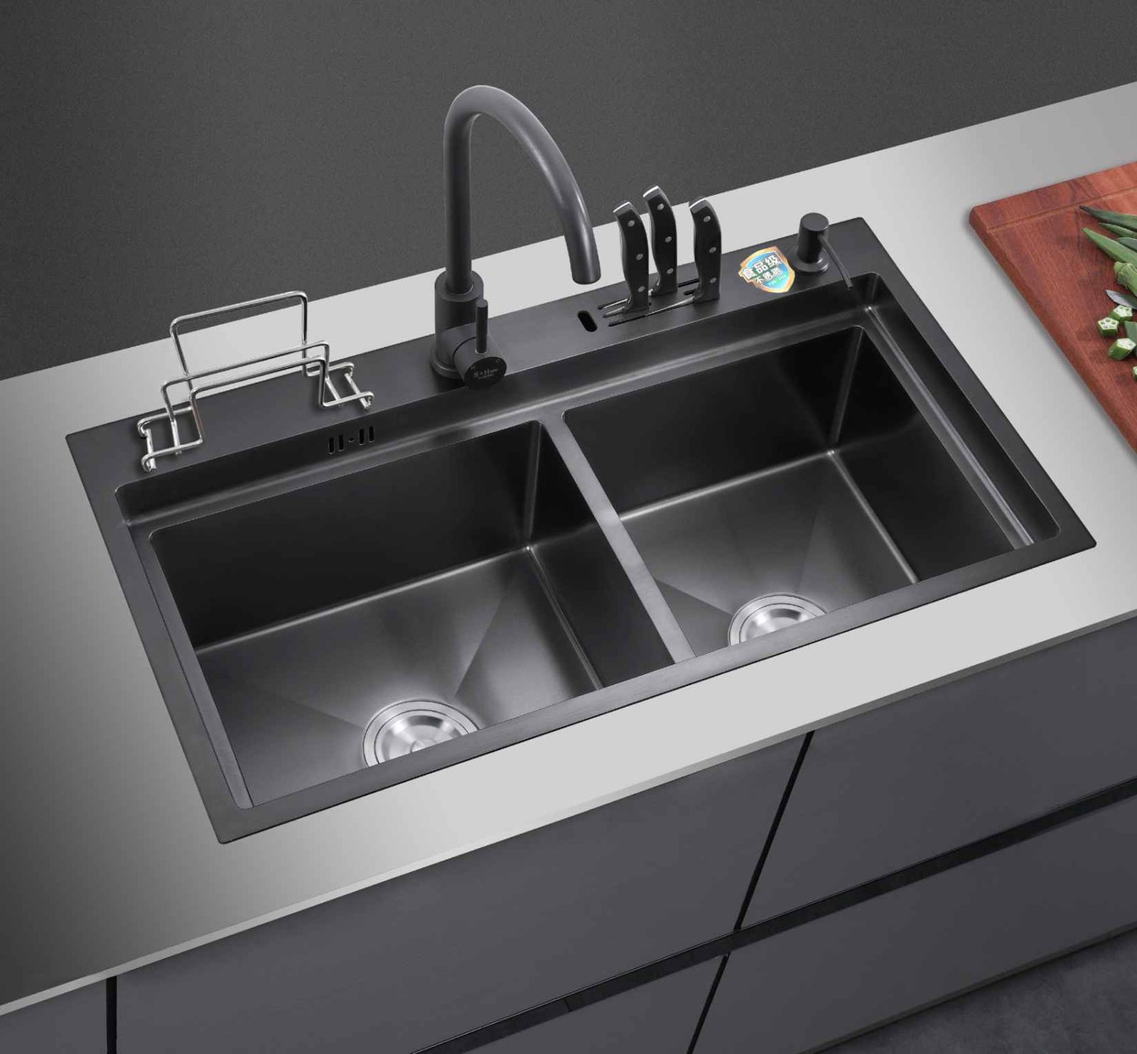 Handmade Single Bowl Sink detail 1 — BAOHUI HOME