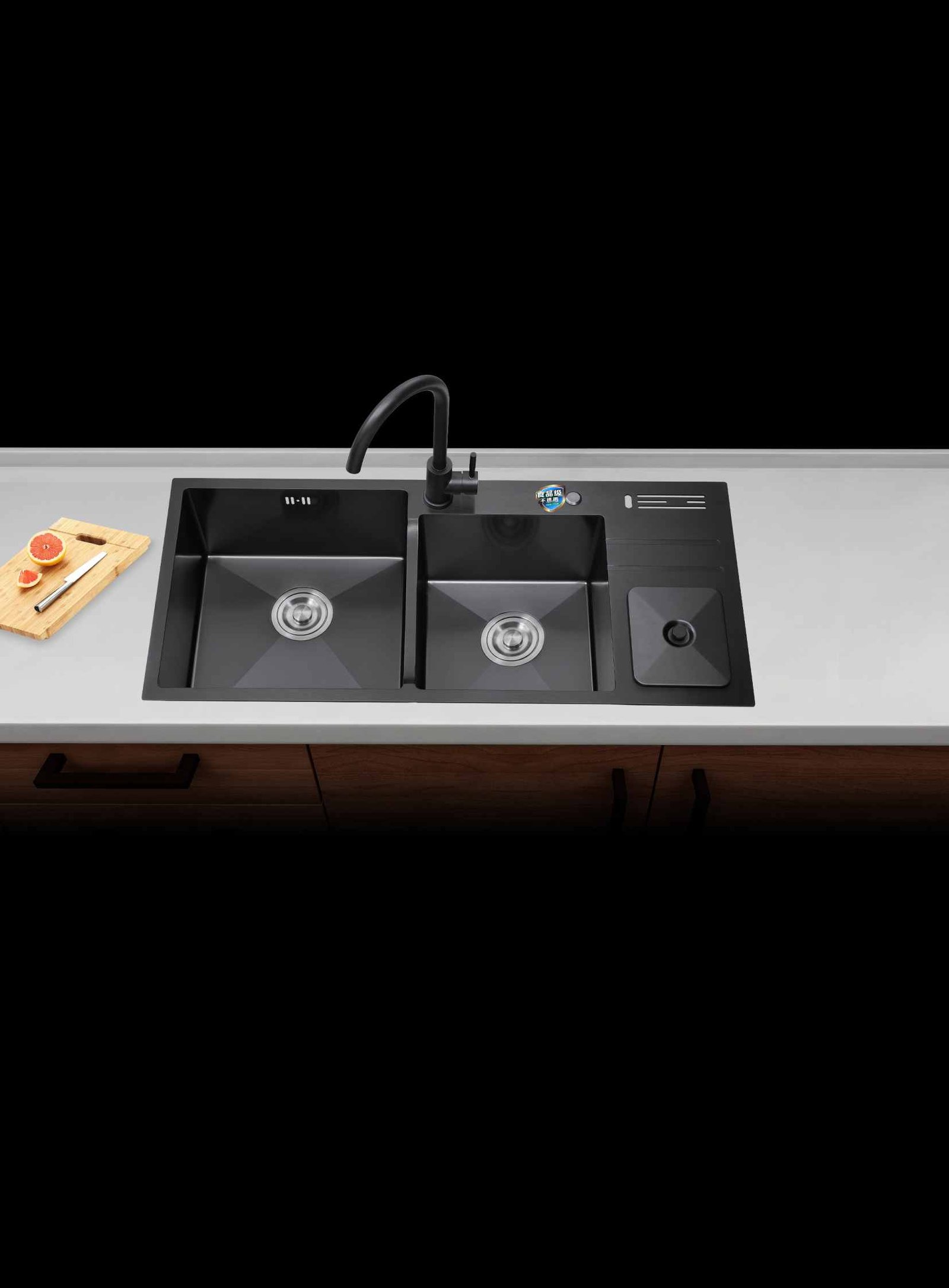 Matte Black Kitchen Sink — BAOHUI HOME Kitchen Hardware