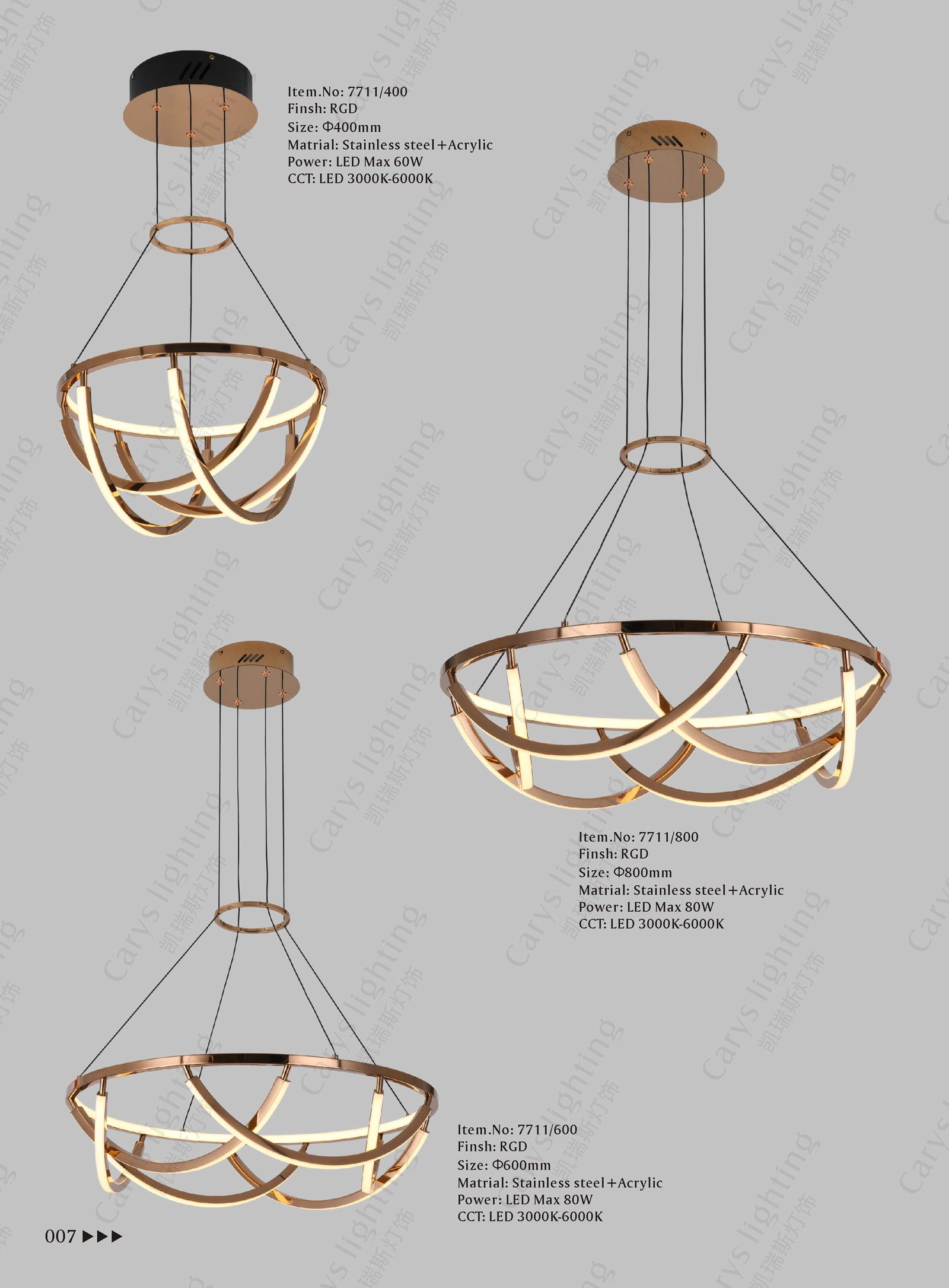 Modern Round LED Chandelier — BAOHUI HOME Home Lighting