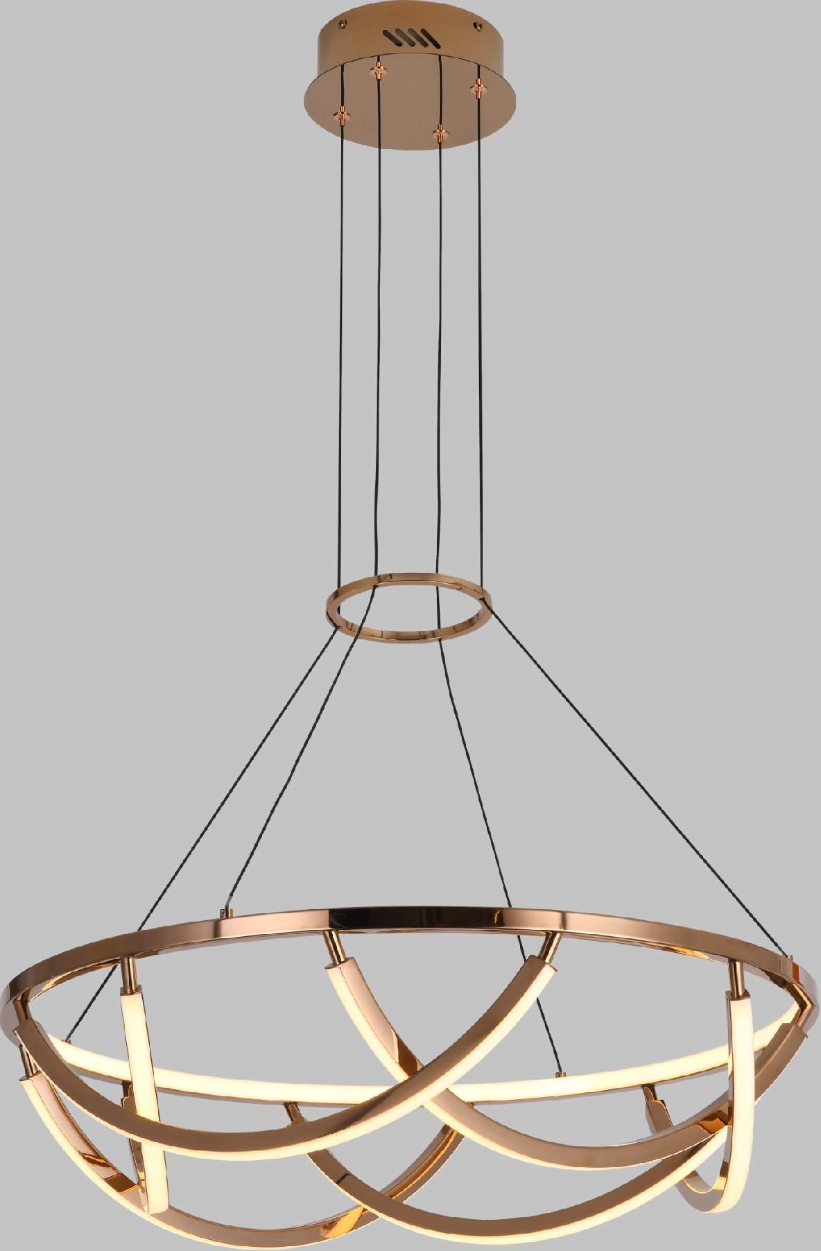 Modern Round LED Chandelier detail 1 — BAOHUI HOME