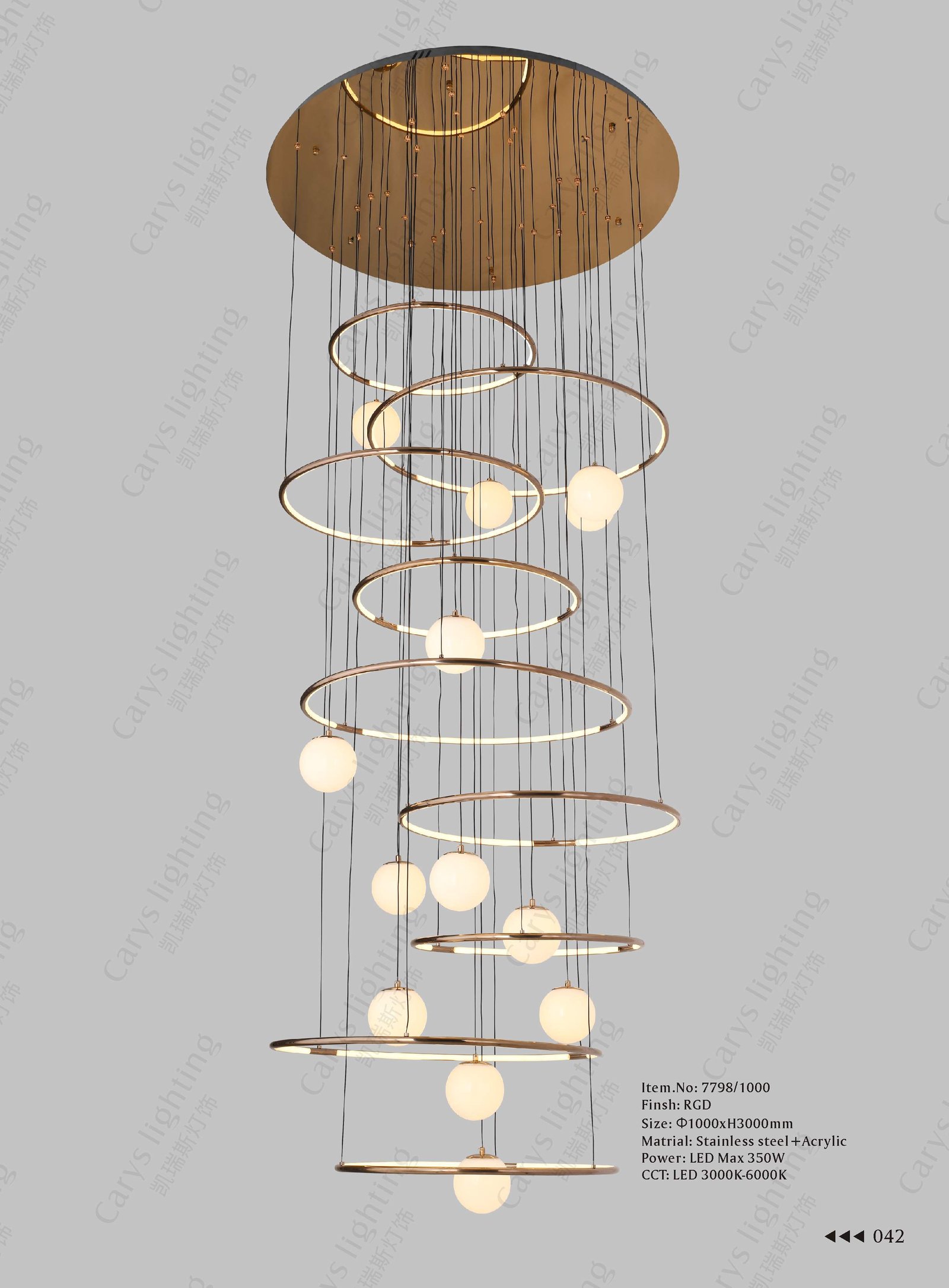 Grand Crystal LED Chandelier — BAOHUI HOME Home Lighting