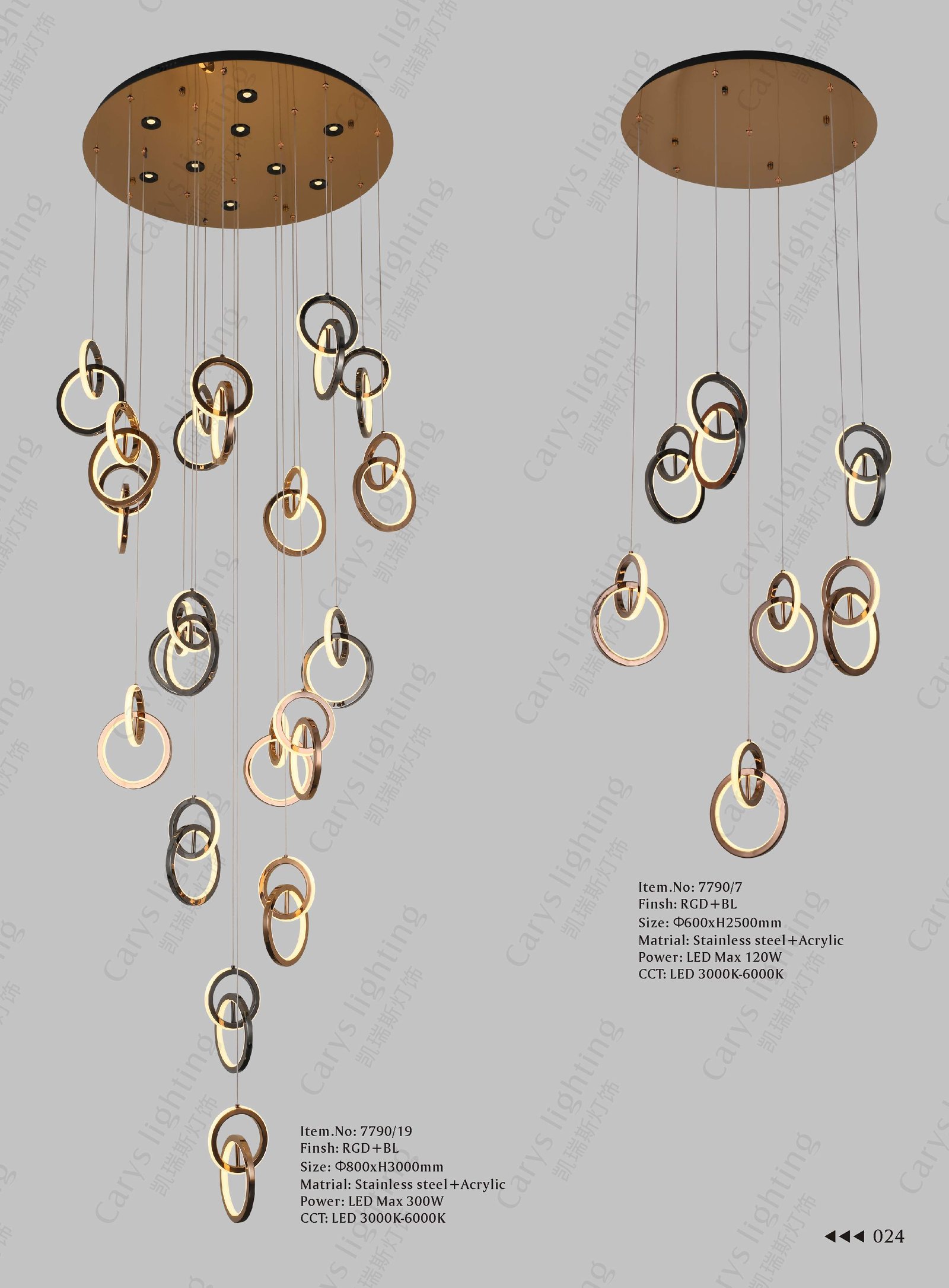 Tiered LED Pendant Chandelier — BAOHUI HOME Home Lighting
