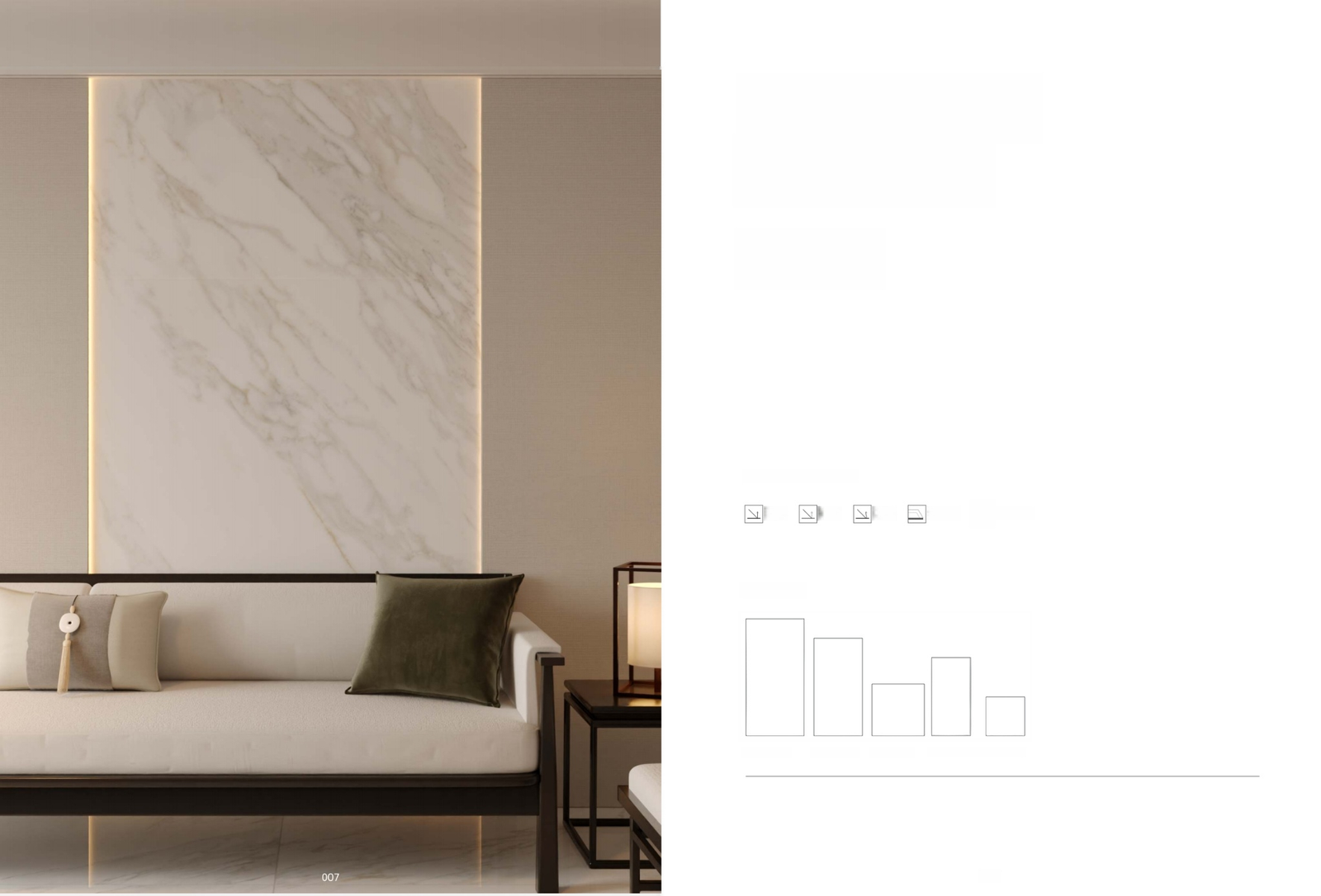 Terrazzo-Look Porcelain Tile detail 2 — BAOHUI HOME